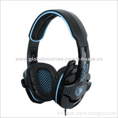 Wired computer headset with 40mm Hi-fi driver, comfortable headband & ear pads, CE/RoHS mark